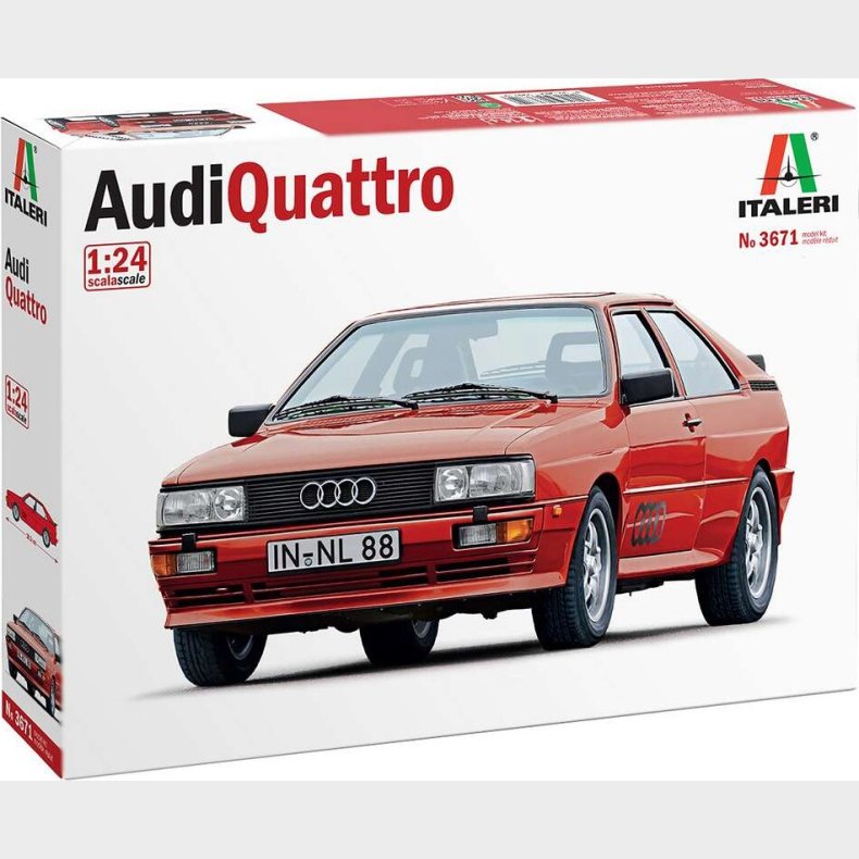 Italeri - Audi Quattro Model Bil Byggest - 1:24 - 3671