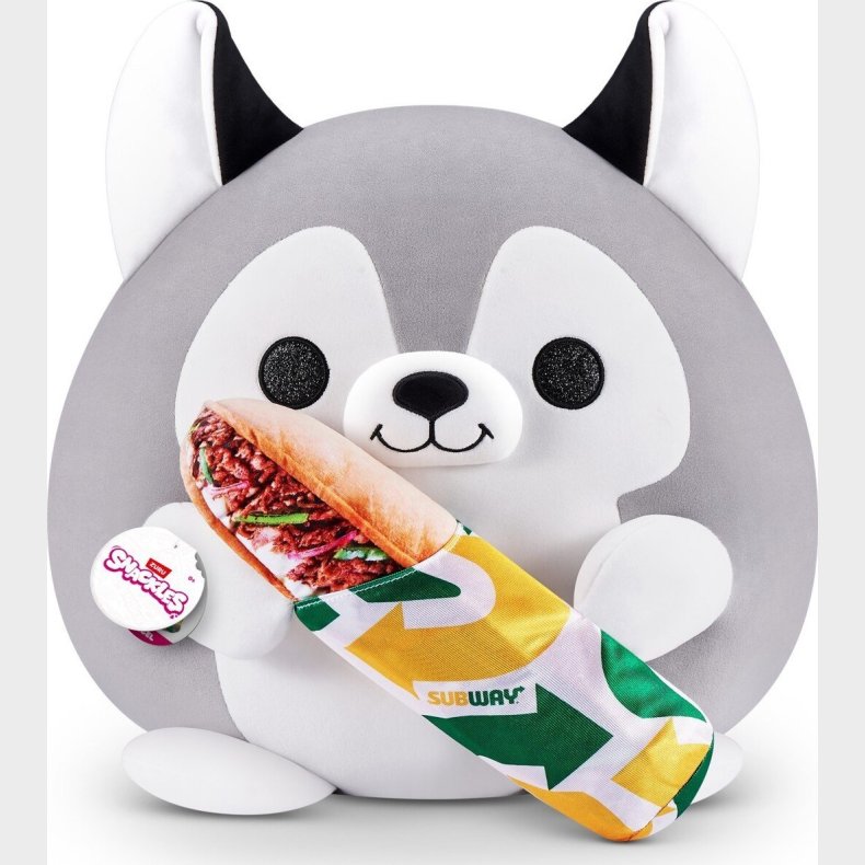 Snackles - Series 1 Plush Medium - Grey Wolf