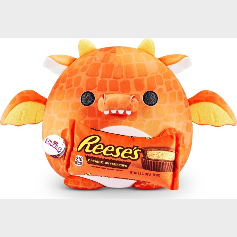 Snackles - Series 1 Plush Medium - Orange Dragon