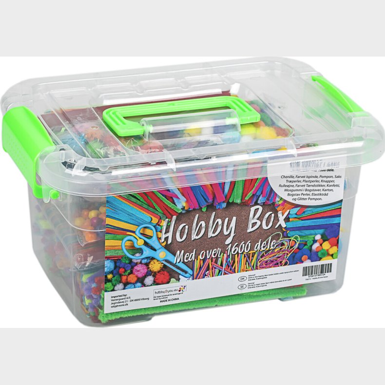 Hobby Box Med Lg Ca. 1600 Dele Ass.