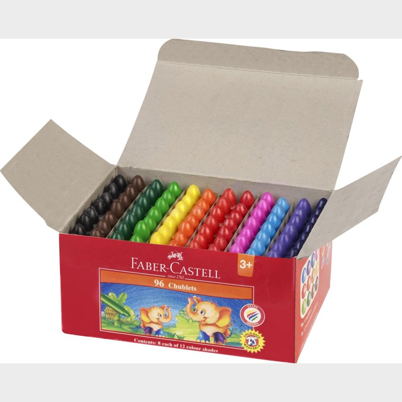 Faber-castell - Children Crayons Jumbo Bullet (96 Pcs) (120044)