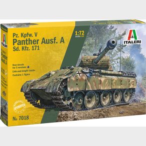Italeri - Pz.kpfw. V Panther Ausf. A Model Byggest - 1:72 - 7018