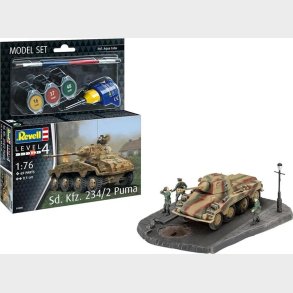 Revell - Sd.kfz. 234/2 Puma Bygges�t - 1:76 - Level 4 - 03288