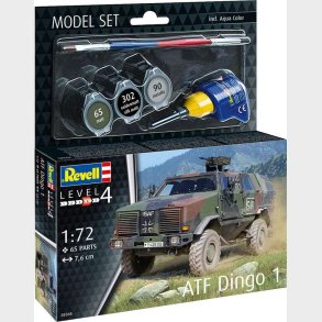 Revell - Atf Dingo 1 Model Byggest - 1:72 - Level 4 - 63345