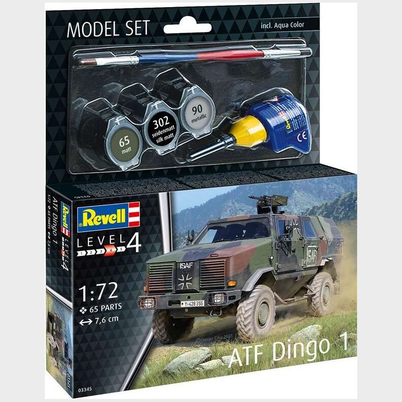 Revell - Atf Dingo 1 Model Byggest - 1:72 - Level 4 - 63345