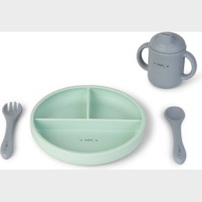 Saro Baby - Food And Fun Silicone Spisest Mint
