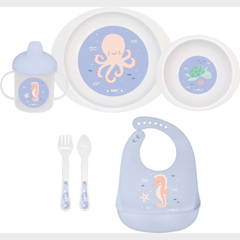Saro Baby - Spisest 6 Dele Ocean Life