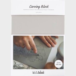 Stempelplade - A4 - 21x29,7 Cm - Lys Gr - 1stk./ 1 Stk.