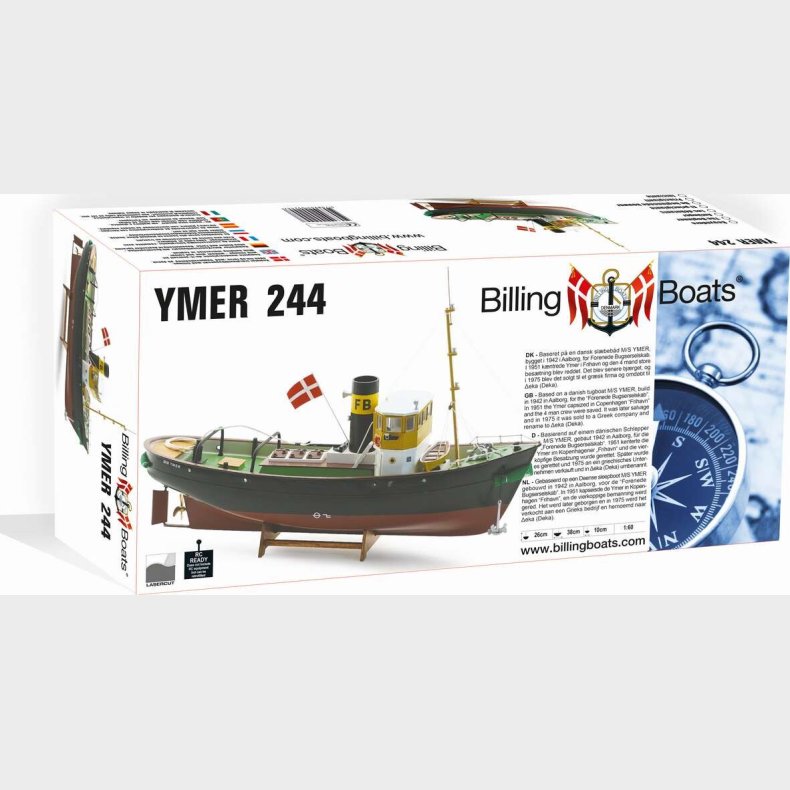 Billing Boats - Ymer 244 Model Skib Byggest - 1:60 - Bb244