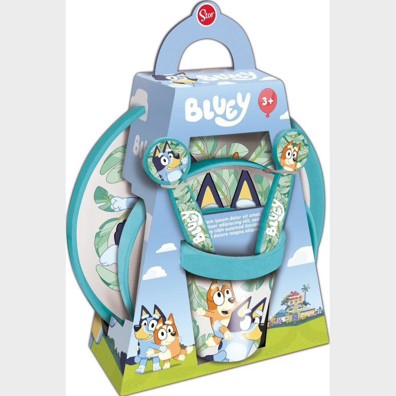 Stor - Non Slip Frokost St - Bluey