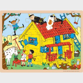 Pippi Langstrmpe - Rammepuslespil I Tr - 24 Brikker - Barbo Toys
