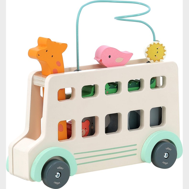 Vilac - Aktivitetsleg - Bus Med Dyr Af Sarah Betz