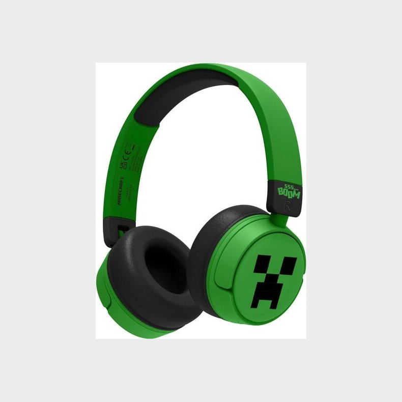 Otl - Bluetooth Headset W/perental Control - Minecraft Green