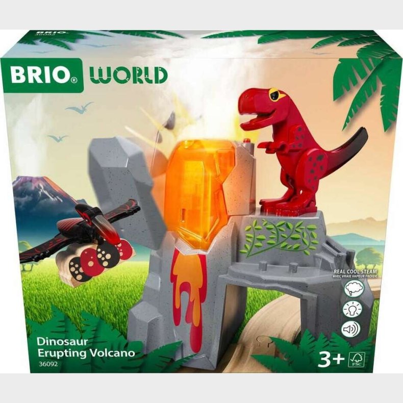 Brio - Aktiv Vulkan Med Dinosaurer