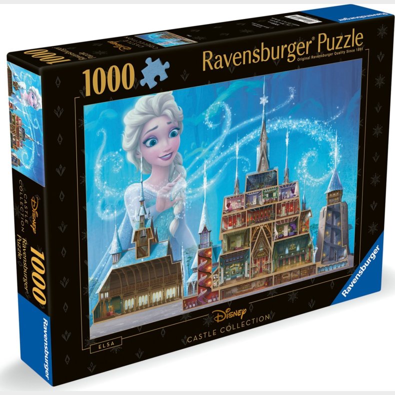 Ravensburger - Puslespil Disney Castles Elsa 1000 Brikker