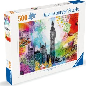 Ravensburger - Puslespil London Postcard 500 Brikker