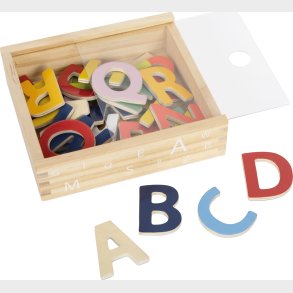 Magnet Bogstaver I Tr - Farvet - 37 Stk - Small Foot