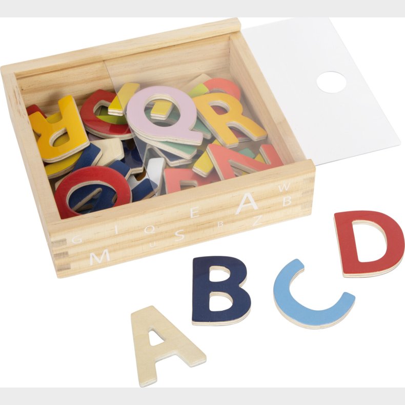 Magnet Bogstaver I Tr - Farvet - 37 Stk - Small Foot