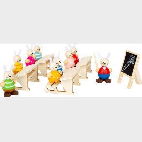 Kanin Figurer I Tr - Skole Legest - Small Foot