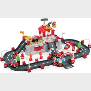 Brandstation Legetj Til Brn - Inkl. Brandbiler Og Figurer - Ecoiffier Abrick