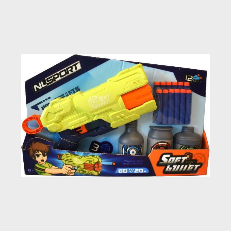 Soft Pistol M/skum Pile 28 Cm - 2 Ass Farver