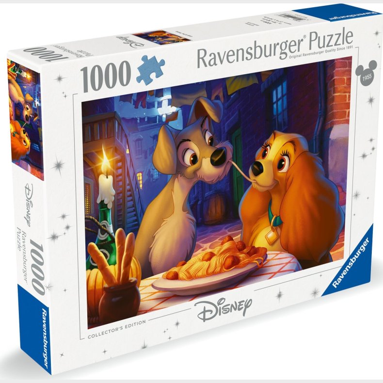 Ravensburger - Puslespil Lady And The Tramp 1000 Brikker