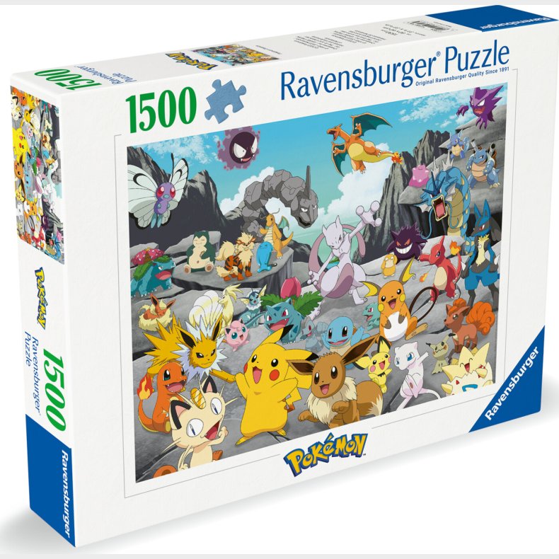 Ravensburger - Puslespil Pok&eacute;mon Classics 1500 Brikker