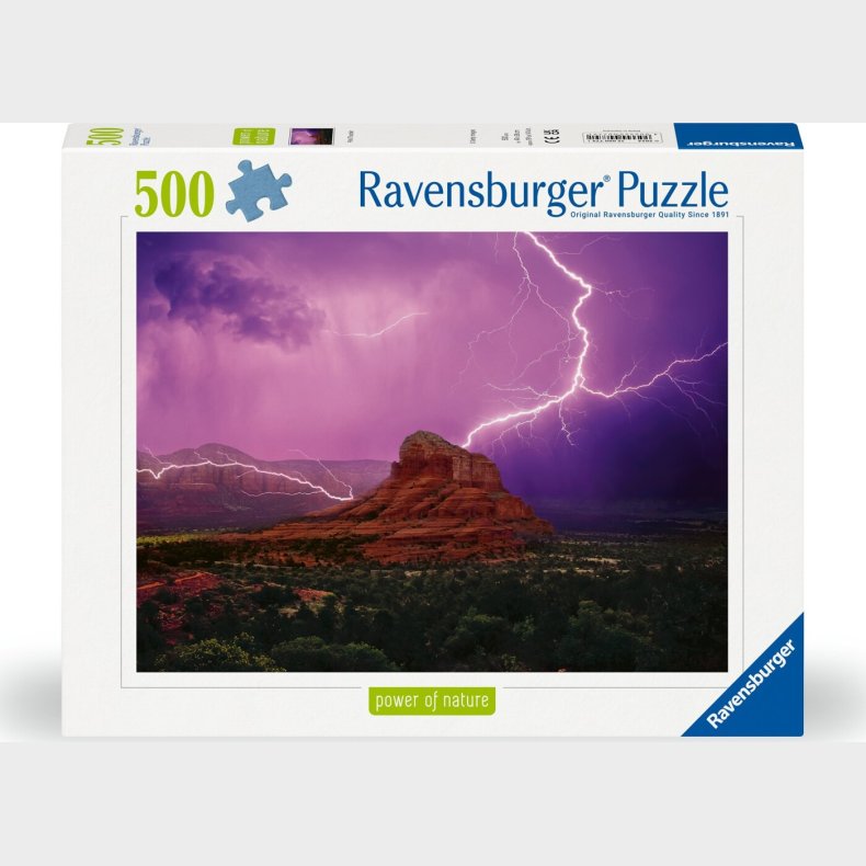 Ravensburger - Puslespil Pink Thunder 500 Brikker