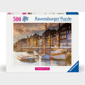 Ravensburger - Puslespil Sunset In Copenhagen 500 Brikker