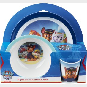Paw Patrol Spisest I Tre Dele - Bl - Melamin - Barbo Toys