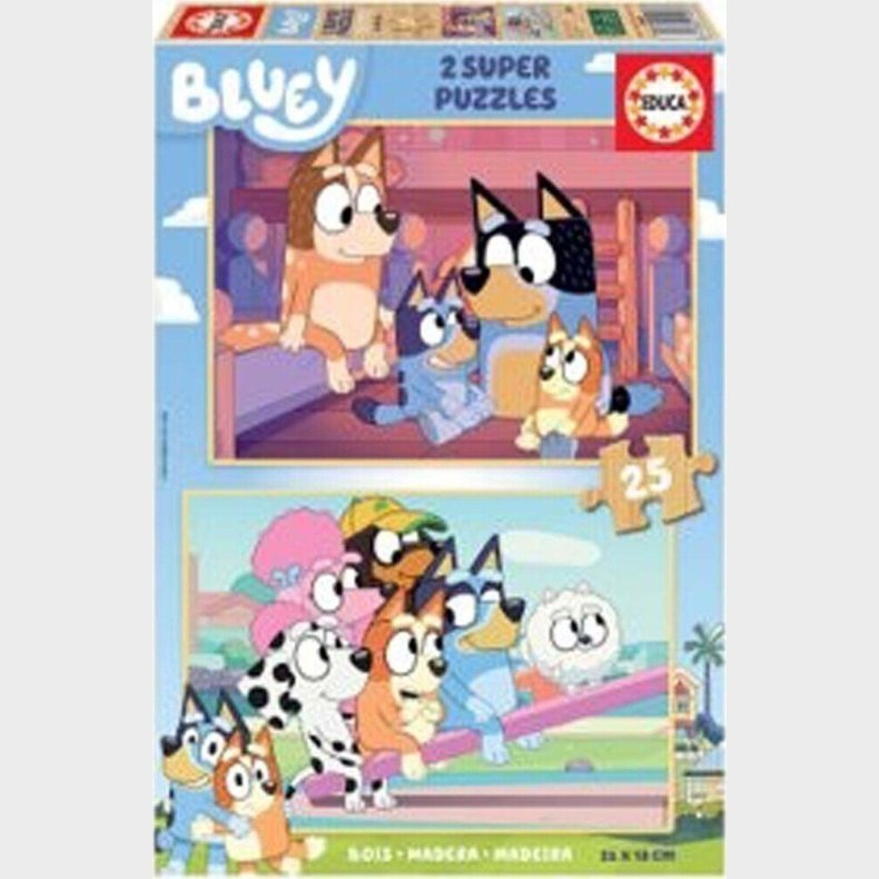 Educa - Bluey 2 X 25 Puslespil - Tr