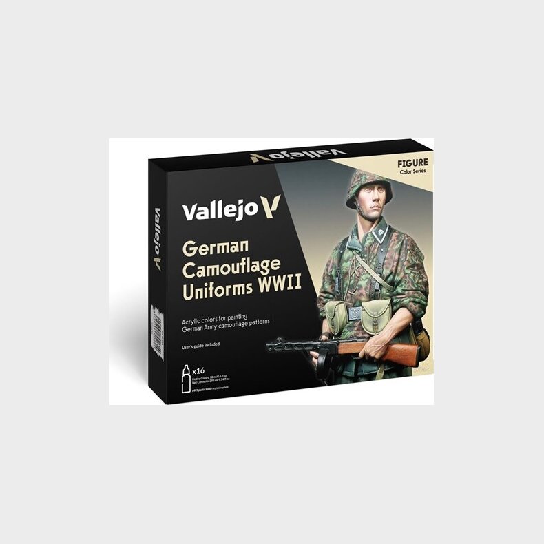 Vallejo - Model Color Maling St - German Camouflage Uniforms Wwii - 16x18 Ml