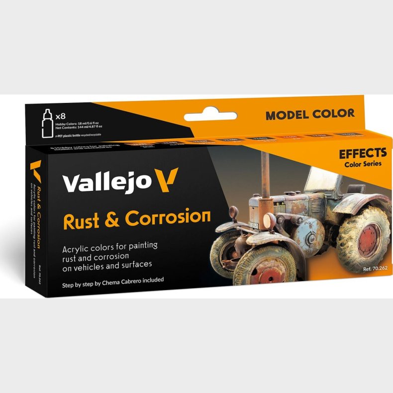 Vallejo - Model Color Maling St - Rust &amp; Corrossion - 8x18 Ml