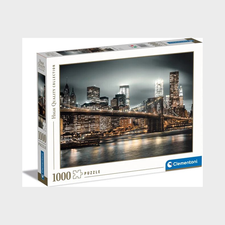 Clementoni Puslespil - New York Skyline - High Quality - 1000 Brikker