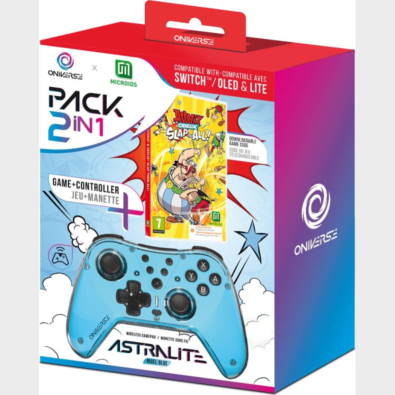 Oniverse Astralite Controller + Asterix Et Obelix Slap Them All! - Kode I Boks