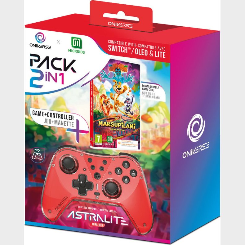 Oniverse Astralite Controller + Marsupilami Hoobadventure - Kode I Boks