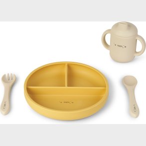 Saro Baby - Food & Fun Silicone Spisest - Mustard