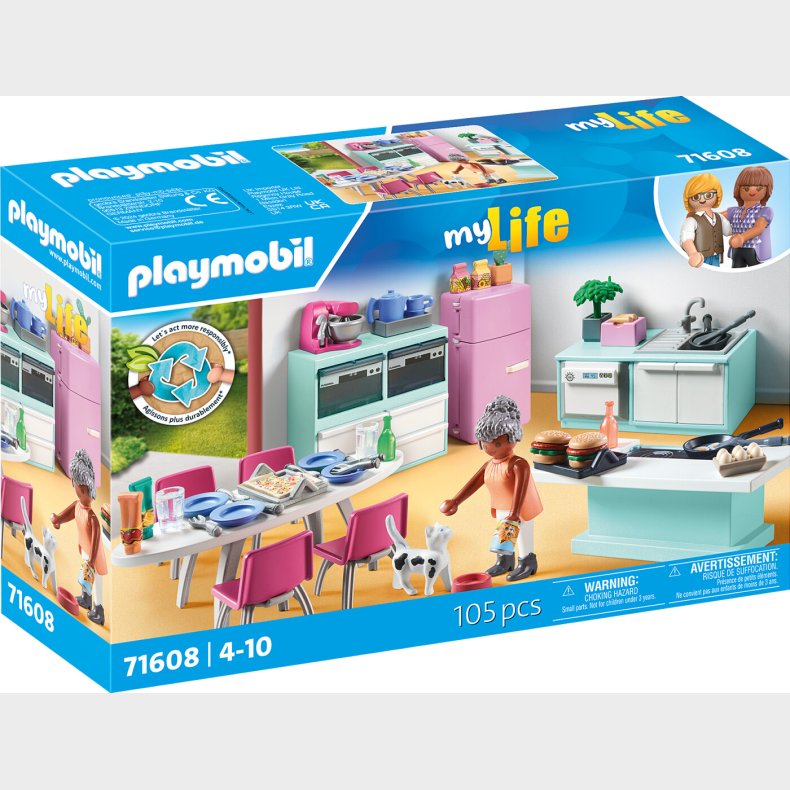 Playmobil - Kitchen With Dining Place (71608)
