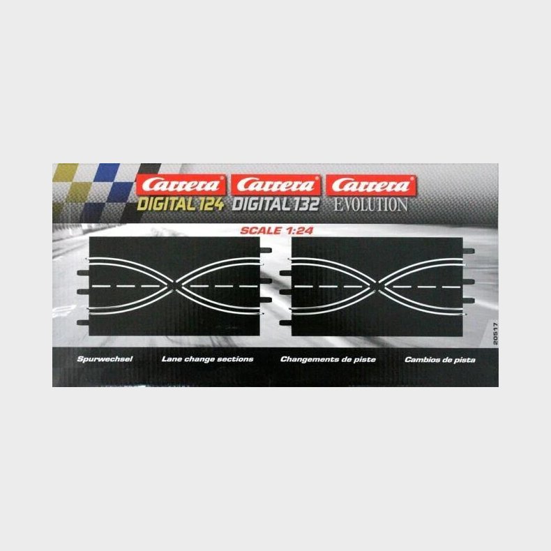 Carrera - Lane Change Sektion - 2 Dele - 1:32-1:24 - Analog - 20020517