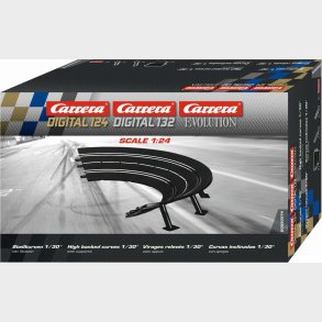 Carrera - High Banked Curve 1/30° - Digital 132 - Digital 124 - Evolution - 6 Stk - 1:24 - 20574