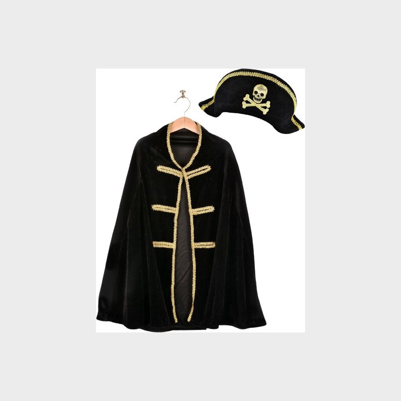 Den Goda Fen - Pirate Cape &amp; Hat (98-128 Cm) (f7585)