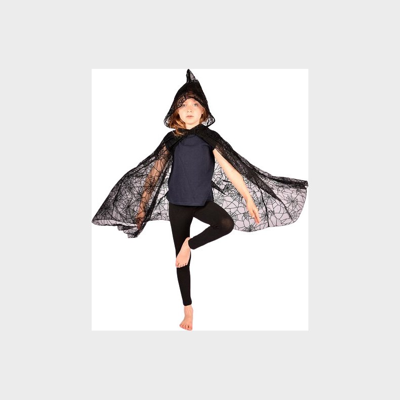 Den Goda Fen - Spiderweb Cape (98-128 Cm) (f7763)