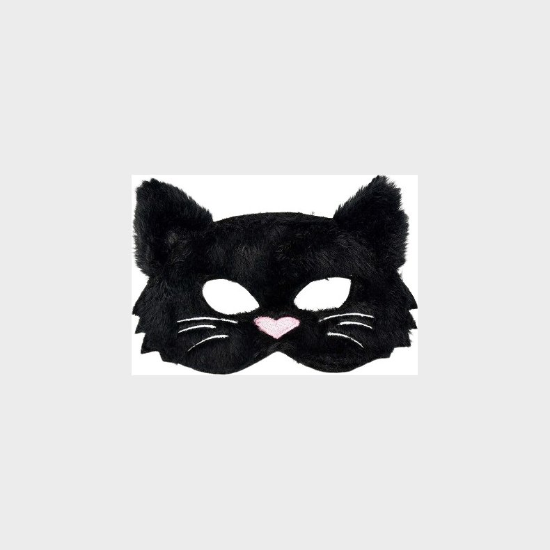 Den Goda Fen - Fluffy Black Cat Mask (f85012)