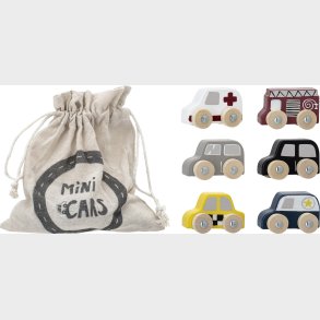 Bloomingville Mini - Avin Legetjsbiler I Pose - Gr - Mdf