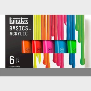 Liquitex - Basics Acrylic - Akrylmaling St - Fluorescents 6x118 Ml