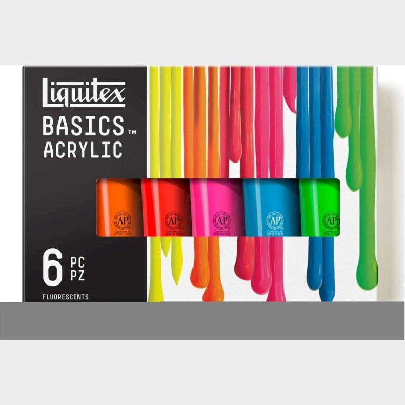 Liquitex - Basics Acrylic - Akrylmaling St - Fluorescents 6x118 Ml