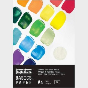 Liquitex - Basics Paper - Akryl Papir - A4 - 300 G - 12 Ark  - 4602004