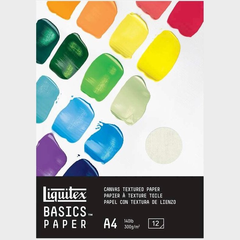 Liquitex - Basics Paper - Akryl Papir - A4 - 300 G - 12 Ark  - 4602004