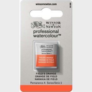 Winsor & Newton - Akvarelfarve 1/2 Pan - Field's Orange