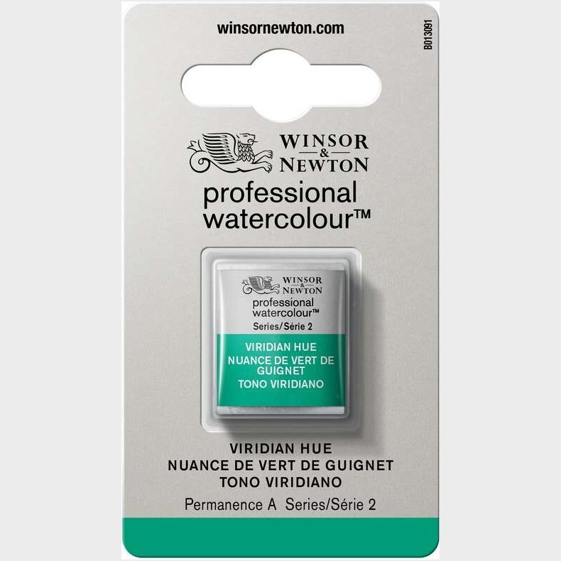 Winsor &amp; Newton - Akvarelfarve 1/2 Pan - Viridian Hue
